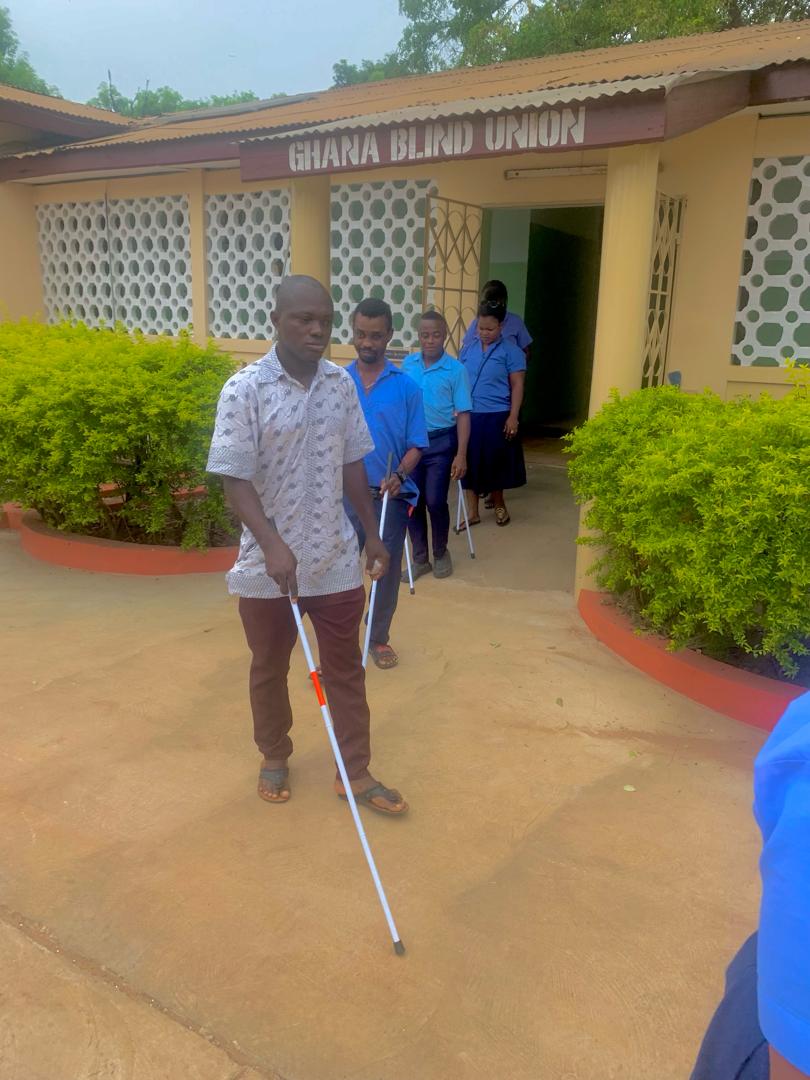 Independent mobility is the best; these were the words of seven blind youth when they received white canes from the Ghana Blind Union on 23rd April, 2024.